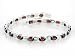 11.2cttw Sterling Silver Deep Red Garnet Tennis Bracelet - 7.75