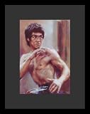 Bruce Lee (Ready Stance) Movie Framed & Matted Poster Print - 16" X 20"
