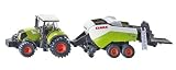 Siku 1:87 Claas Axion Tractor W/Round Baler