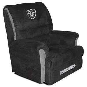 Buy Oakland Raiders NFL Team Logo Big Daddy Recliner