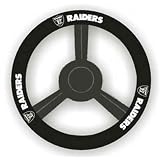 Oakland Raiders NFL Leather Steering Wheel Cover