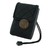 Universal Digital Camera Pouch Case w/ Strap, Black