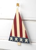 Set of 12 Americana Tree Shape Ornaments