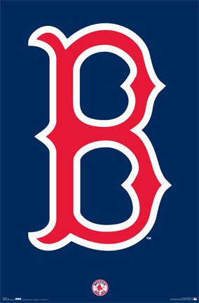 Boston Red Sox Poster ~ B Logo ~ 22x34