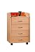 Confronta prezzi Links Novo 50600350 Cassettiera a rotelle, in legno di acero e metallo, 40x36x65 cm