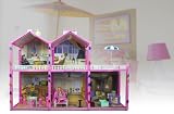 139 Pc Dollhouse 2 Story 6 Rooms Fits Barbie Includes Doll