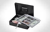 SentrySafe CB12 Large Cash Box, Black