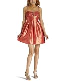 As You Wish  Junior's Strapless Dress With Flower