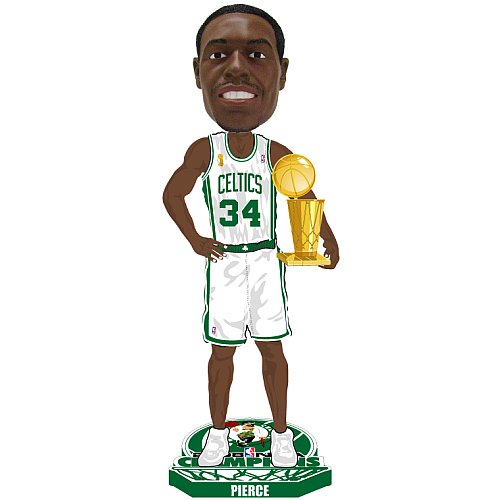 Buy Forever Collectibles Boston Celtics Paul Pierce 2008 Finals Champions Trophy Bobblehead Doll by Team Beans