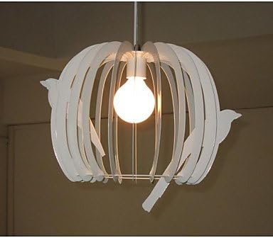 Birdcage Chandelier White Pendant Light Modern Led Cob Ceiling Corridor Light Led Pendant Light Bedroom Lamps , 110-120V