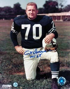 Art Donovan Signed Baltimore Colts 8x10 Photo - HOF 68