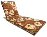 Outdoor Living : Strathwood Falkner Chaise Lounge Cushion, Donatella Lacquer , Spun Polyester