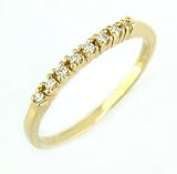 10K Yellow Gold .08 Ctw Diamond Ring, HIYW=I1 Diamonds