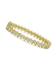 6 ct. tw. Yellow Gold Four-Prong Diamond Tennis Bracelet