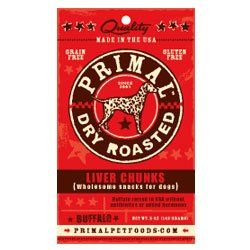 Primal Dry Roasted Buffalo Liver Chunks