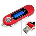 2GB MP3 / WMA player w/ USB Flash Drive & Voice Recorder $ Built -in FM Radio & 7 Colors Backlight LCD (RED)