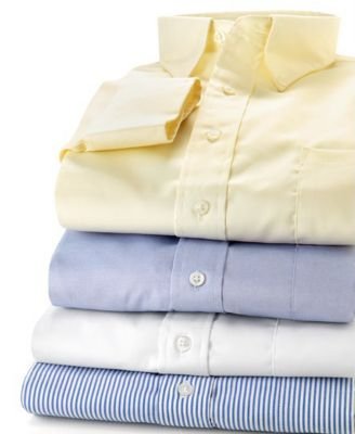 Childrens Toyshop  Apparel : Van Heusen Big Tall Pinpoint Solid Dress Shirt - Button Down Collar