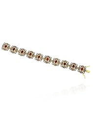 Ruby Jade Gemstone Sterling Silver Gold Plated Female Bracelet New Fashion Victorine Jewelry
