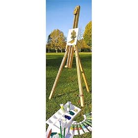 Reeves Sketching Painting Large Size Easel and Acrylic Art Paint Set 12 x 12ml Paint Tubes