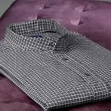 Black \ White Houndstooth Cotton/Cashmere Sport Shirt