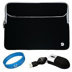 Black 12 inch Notebook Sleeves for Lenovo U150 Thinkpad X100E NEO X2 L335 Lenovo MV-40 + Mousepad