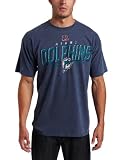 NFL Men’s Miami Dolphins Vintage Roster II Short Sleeve Pigment Dye Tee (Pigment Denim, Medium)
