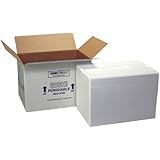 Polar Tech 271C Thermo Chill Insulated Carton with Foam Shipper, Extra Large, 26" Length x 19-3/8" Width x 10-1/2" Depth
