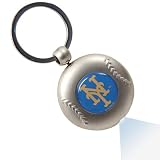 MLB New York Mets Silver Baseball Flashlight Keychain