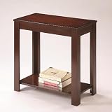Pierce Espresso Chairside Table . Small Storage End Table | End Tables ...