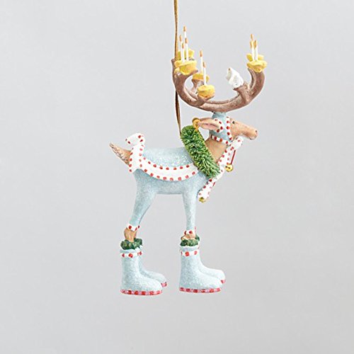5.5″ Patience Brewster Krinkles Mini Dash Away Dasher Decorative Reindeer Christmas Ornament
