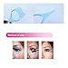 Jovana 3 in 1 Mascara Applicator Guide Tool Eyelash Comb Makeup Plastic Curler Beauty (Set of 2) Light Blue