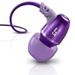 JBuds J5 Earbuds-Style Metal Headphones for iPod, iPad, Tablet, Kindle (Plum Purple)