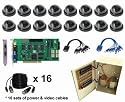 Geovision DVR Kit w/ 16 Dome Cameras
