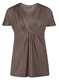 Elegant Dual Maternity/Nursing Gathered loop Short Sleeve Top (Small, Latte) 41 QZnfl5EL. SL160 Elegant Dual Maternity/Nursing Gathered loop Short Sleeve Top (Small, Latte)