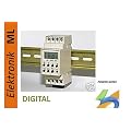 Modell 2011 Digitimer, Digitalte Zeitschaltuhr f. Schalttafel Schaltkasten Einbau auf Hutschiene / Din Rail NEU! 2011 mit Befestigungs-Schnell Clip