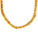 Baltic Amber Sterling Silver Nuggets Necklace Length 21