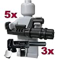 LEGO Star Wars / Little Arms Waffenset: 5 x Minigun Pathmaker (Z-6 Rotationsblaster) und 3 x Tommy Gun (Maschinenpistole)