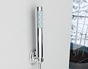 Massage Shower Handbrause f&uuml;r Duschen / Duschwand / Duschpaneel kompatibel mit Duschkopf - Duscharmatur / Armaturen, mit Brauseschlauch und Halterung, Chrom Design, in Dusche und Badewannen einsetzbar