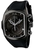Invicta Men's 6724 Lupah Collection Chronograph Black Ion-Plated Black Rubber Watch