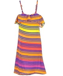 Toddler Striped Print Polyester/Spandex  Dress