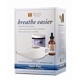 Neti Pot Kit: Ceramic Neti Pot, Salt and Nasal Wash by Himalayan Institute