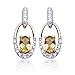 18k Yellow Gold Plated Sterling Silver Citrine title=