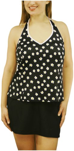 It Figures Women's Plus Daisy Jane Halter Top
