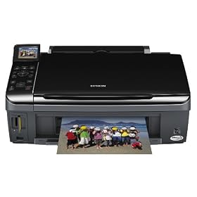 Epson Stylus SX415 All-in-One Printer (Individual Inks, 6.3cm LCD Viewer, Memory Card Slots)