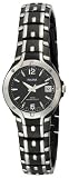 Pulsar Women's PXT595 Dress Sport Black Ion Silver-Tone Watch