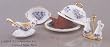 Reutter Porcelain Dollhouse Miniature Covered Meat Plate Set