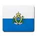 San Marino Flag Mouse Pad