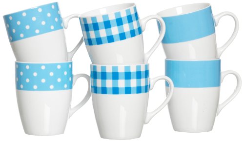 Ritzenhoff & Breker 099003 Kaffeebecher-Set Pina 6 teilig, blau Preisvergleich