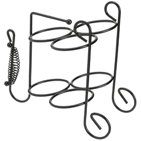 Prodyne WB-300-B Wine Rack and Caddy, 3-Bottle, Black by Prodyne