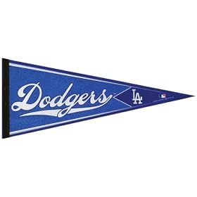 Los Angeles Dodgers - Logo Collage 12X30 Pennant MLB Pro Baseball from Clothing & Gear